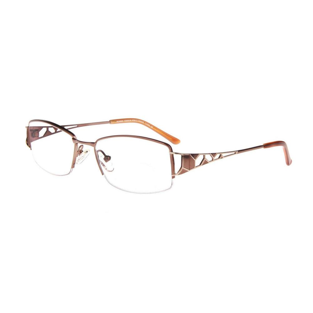 New Runway Eyewear RT-813 Brown Titanium Eyeglasses 52/18/135